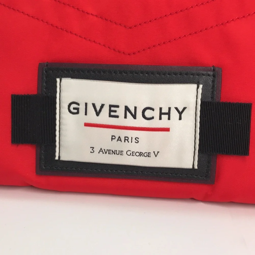 NWT Givenchy Red Downtown Flat Crossbody Bag Men’s Authentic